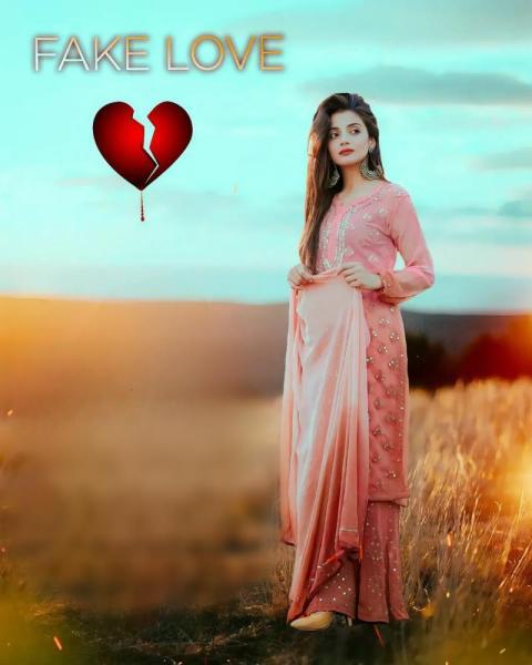 Fake Love  Photo Editing Background HD Free