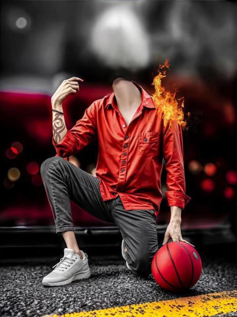 Fire Boy Without Face CB Editing Background Image HD Free