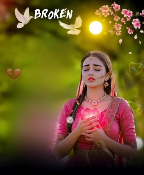 Broken Love Photo Editing Background Image HD Free